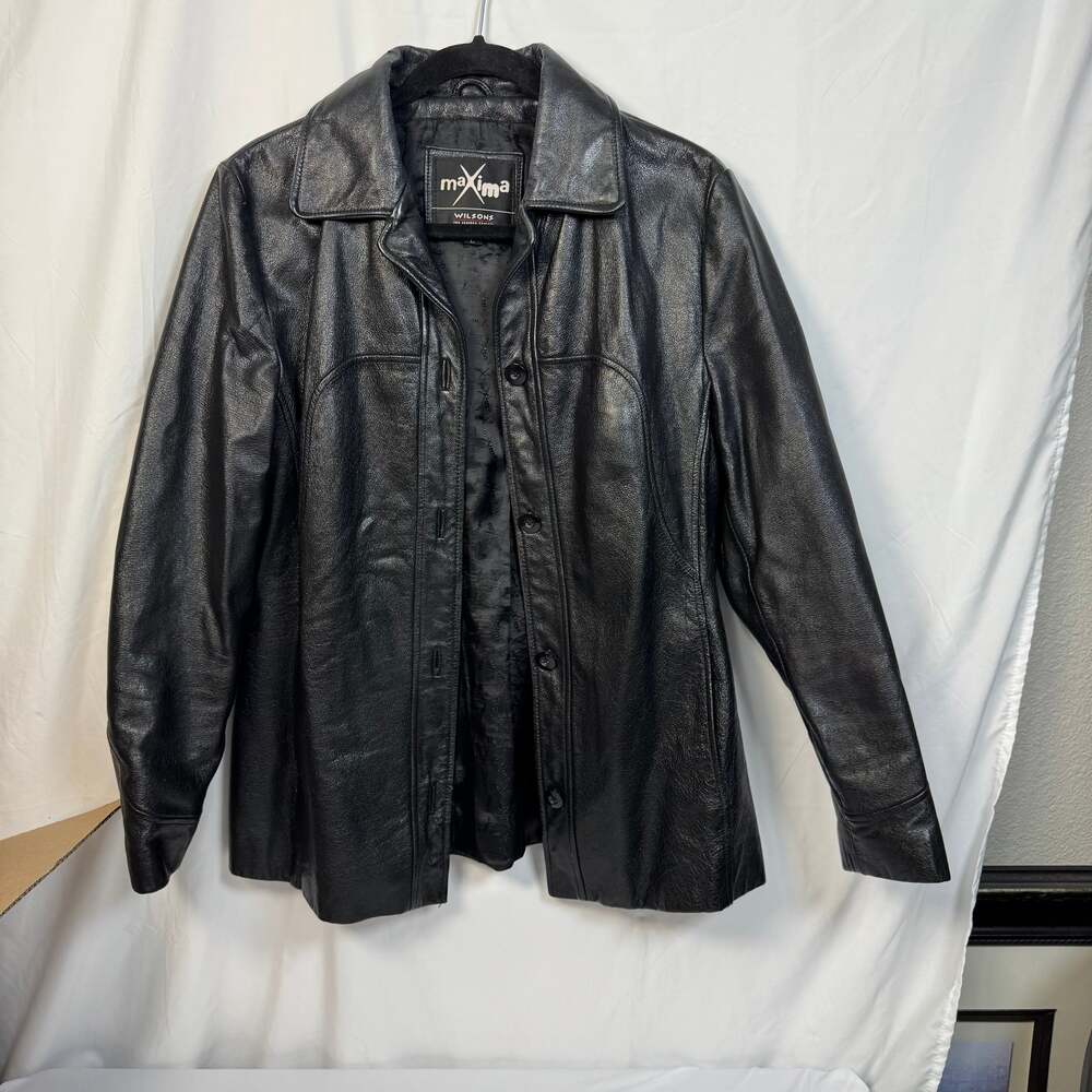 Wilsons Leather Black Men’s Jacket Size L